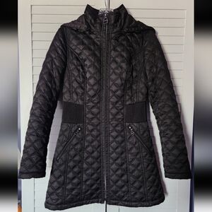 Laundry By Shelli Segal Black Quilted Puffer Jacket